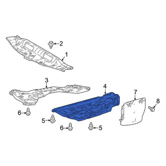 Toyota OE - Front Left Radiator Support Splash Shield