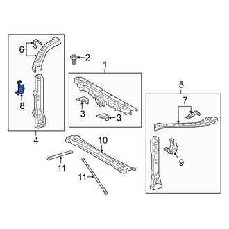 Toyota OE - Right Radiator Support Side Panel Bracket