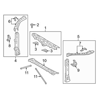 Toyota OE - Radiator Support (Japan Built), (L / LE / SE / XLE / XSE)