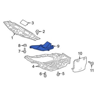 Toyota OE - Front Engine Oil Drain Plug Access Cover