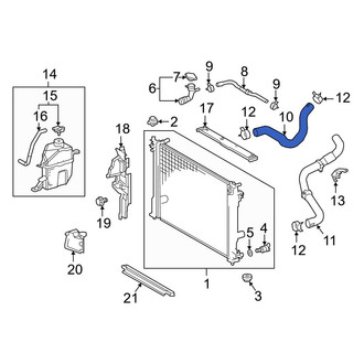 Toyota OE - Lower Radiator Coolant Hose