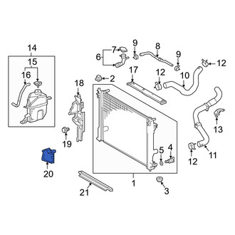 Toyota OE - Front Right Upper Radiator Support Baffle