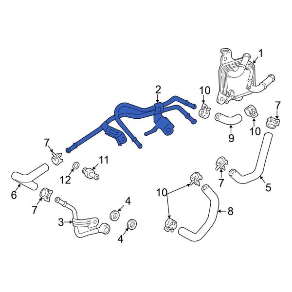 Automatic Transmission Oil Cooler Tube