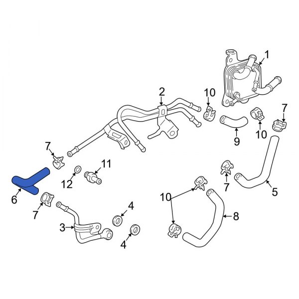 Automatic Transmission Oil Cooler Hose