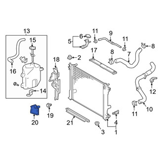 Toyota OE - Front Left Upper Radiator Support Baffle