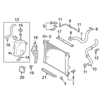 Toyota OE - Cooling - Radiator & Components (Japan Built, Radiator & Hoses), (2.5L)