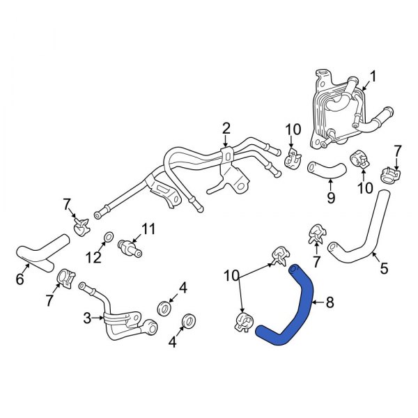 Automatic Transmission Oil Cooler Hose