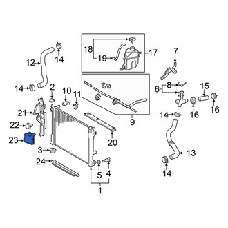 Toyota OE - Front Left Upper Radiator Support Baffle