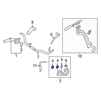 Toyota OE - Engine Coolant Outlet Gasket