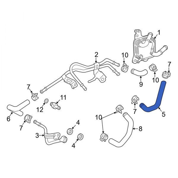 Automatic Transmission Oil Cooler Hose