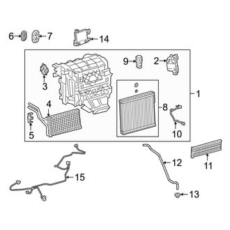 Toyota OE - Air Conditioner & Heater - Evaporator & Heater Components (USA Built)