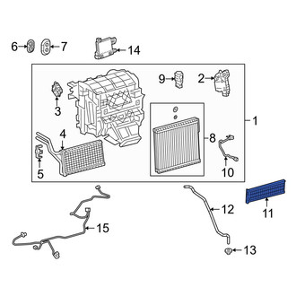 Toyota OE - Rear Cabin Air Filter Cover