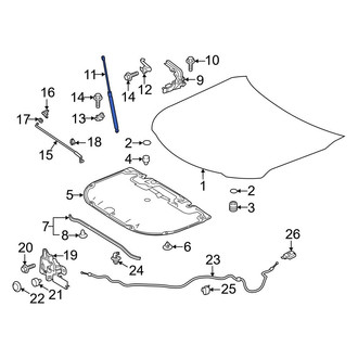 Toyota OE - Left Hood Lift Support