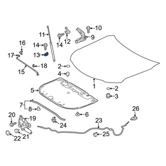 Toyota OE - Front Left Lower Hood Lift Support Stud