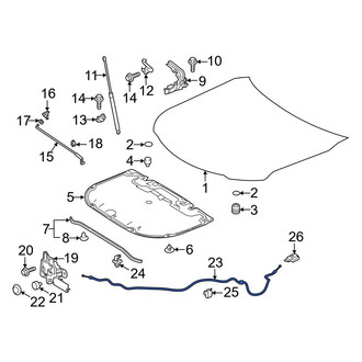Toyota OE - Front Hood Release Cable
