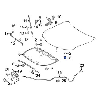 Toyota OE - Front Outer Hood Stop Buffer