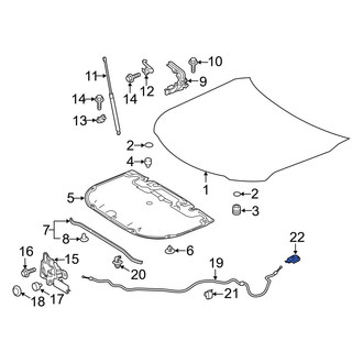 Toyota OE - Front Hood Release Handle