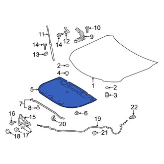 Toyota OE - Front Hood Insulation Pad