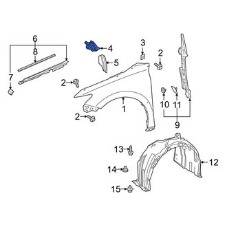 Toyota OE - Front Right Fender Closing Plate