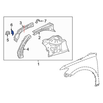 Toyota OE - Front Left Fender Gusset