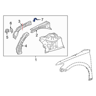 Toyota OE - Rear Left Fender Bracket