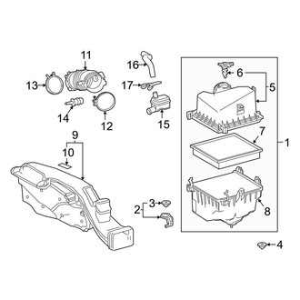Toyota OE - Engine / Transaxle - Air Intake (Japan Built), (2.5L)