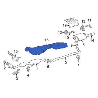 Toyota OE - Front Rearward Floor Pan Heat Shield