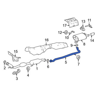 Toyota OE - Exhaust Intermediate Pipe