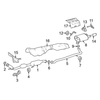 Toyota OE - Exhaust System - Exhaust Components (USA Built)