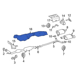 Toyota OE - Front Rearward Floor Pan Heat Shield