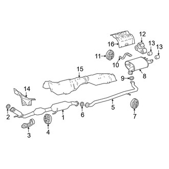 Toyota OE - Exhaust System - Exhaust Components (Japan Built)