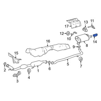 Toyota OE - Exhaust Tail Pipe Tip