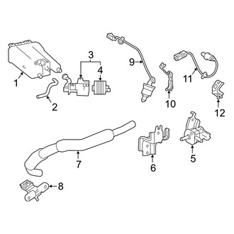 Toyota OE - Emission System - Emission Components (Japan Built, Vapor Canister & Sensors), (2.5L)