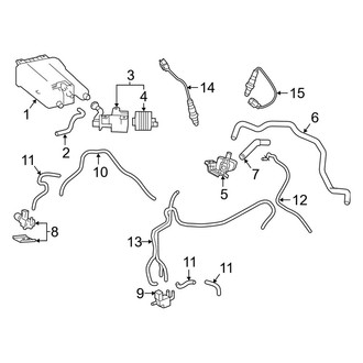 Toyota OE - Emission System - Emission Components (3.5L)