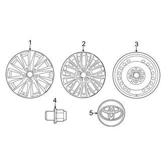 Toyota OE - Wheels (Japan Built), (L / LE / SE / XLE / XSE)