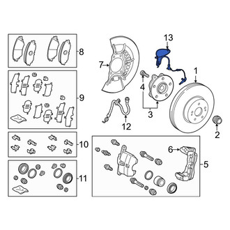 Toyota OE - Front Right ABS Wheel Speed Sensor