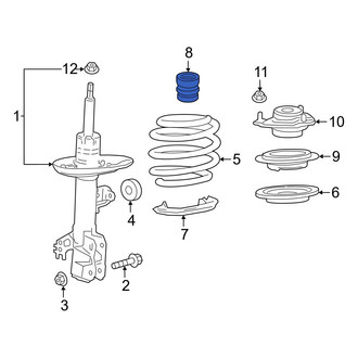 Toyota OE - Front Suspension Strut Bumper