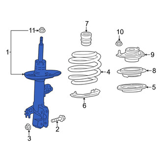 Toyota OE - Front Left Suspension Strut