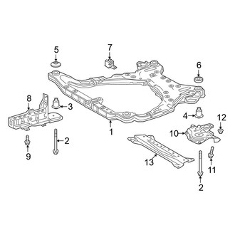 Toyota OE - Front Suspension - Suspension Mounting (USA Built), (Gas)