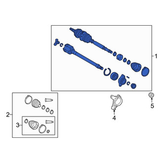 Toyota OE - Front Right CV Axle Assembly
