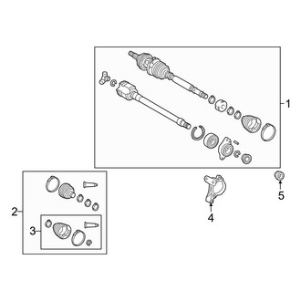 Toyota OE - Front Suspension - Drive Axles (USA Built)
