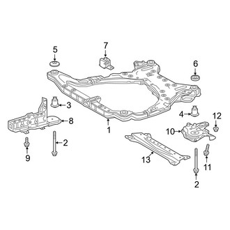 Toyota OE - Front Suspension - Suspension Mounting (Japan Built), (Gas)