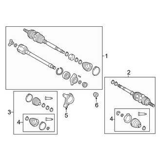 Toyota OE - Front Suspension - Drive Axles (Japan Built)
