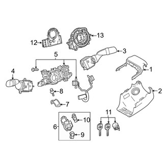 Toyota OE - Steering Column - Shroud, Switches & Levers (Japan Built, W/O Passive Entry), (Gas)