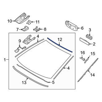 Toyota OE - Front Upper Windshield Molding