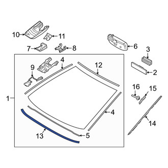 Toyota OE - Front Lower Windshield Molding