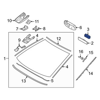 Toyota OE - Front Windshield Spacer
