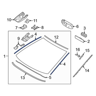 Toyota OE - Upper Windshield Seal
