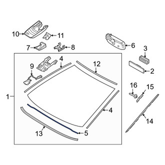 Toyota OE - Lower Windshield Seal
