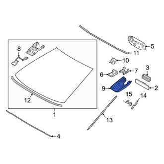 Toyota OE - Front Interior Rear View Mirror Cover